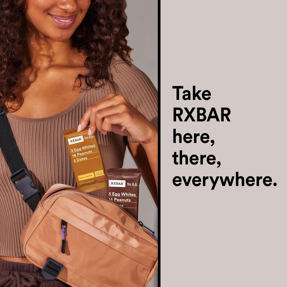 RXBAR Variety Pack shown for on-the-go snacking versatility.
