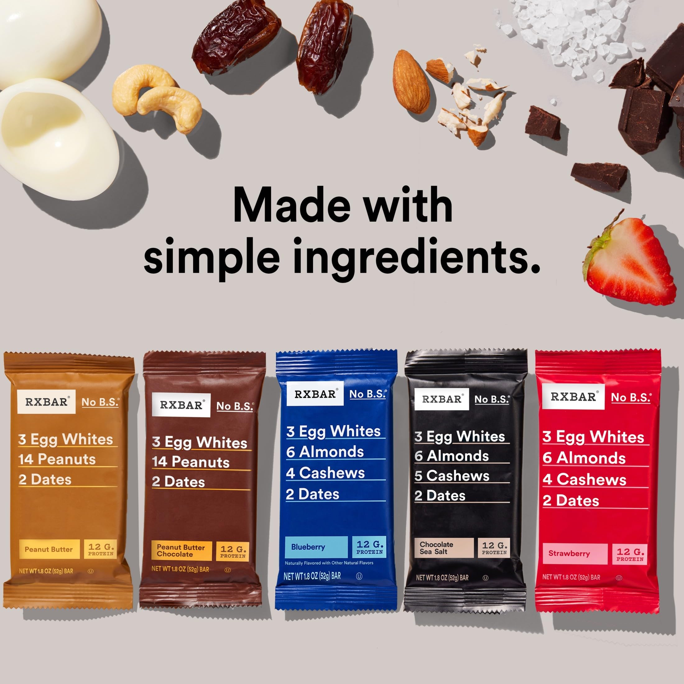 RXBAR Peanut Butter Chocolate bar delivers 12g protein and flavorful indulgence.