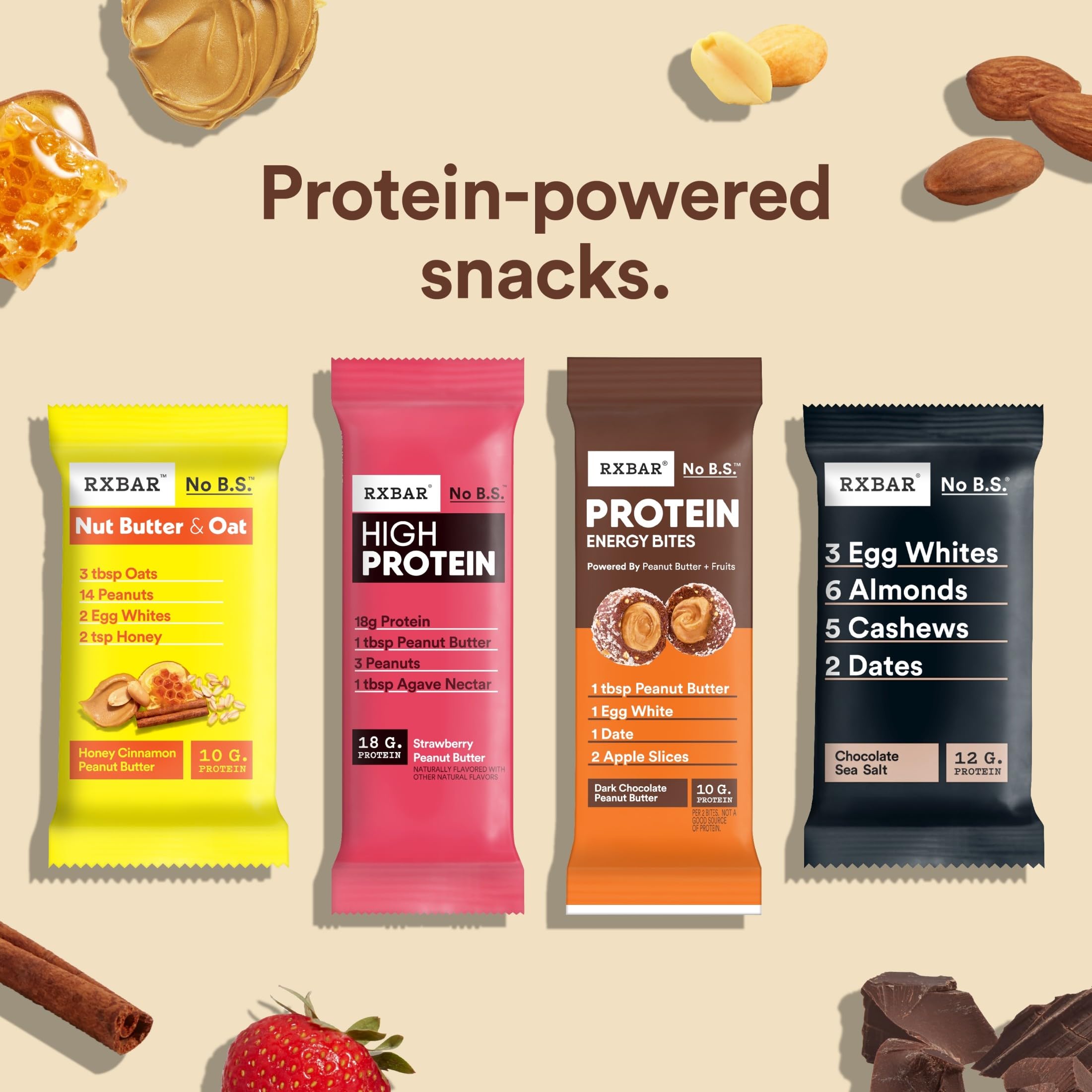 RXBAR Energy Bites gluten-free front label.
