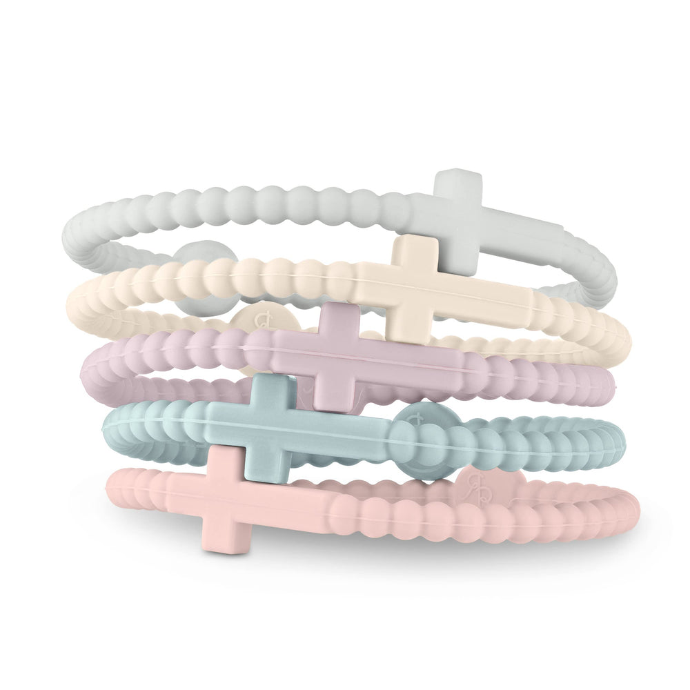 Ryan & Rose Jesus Bracelets cross silicone closeup showcases durable, comfortable wear