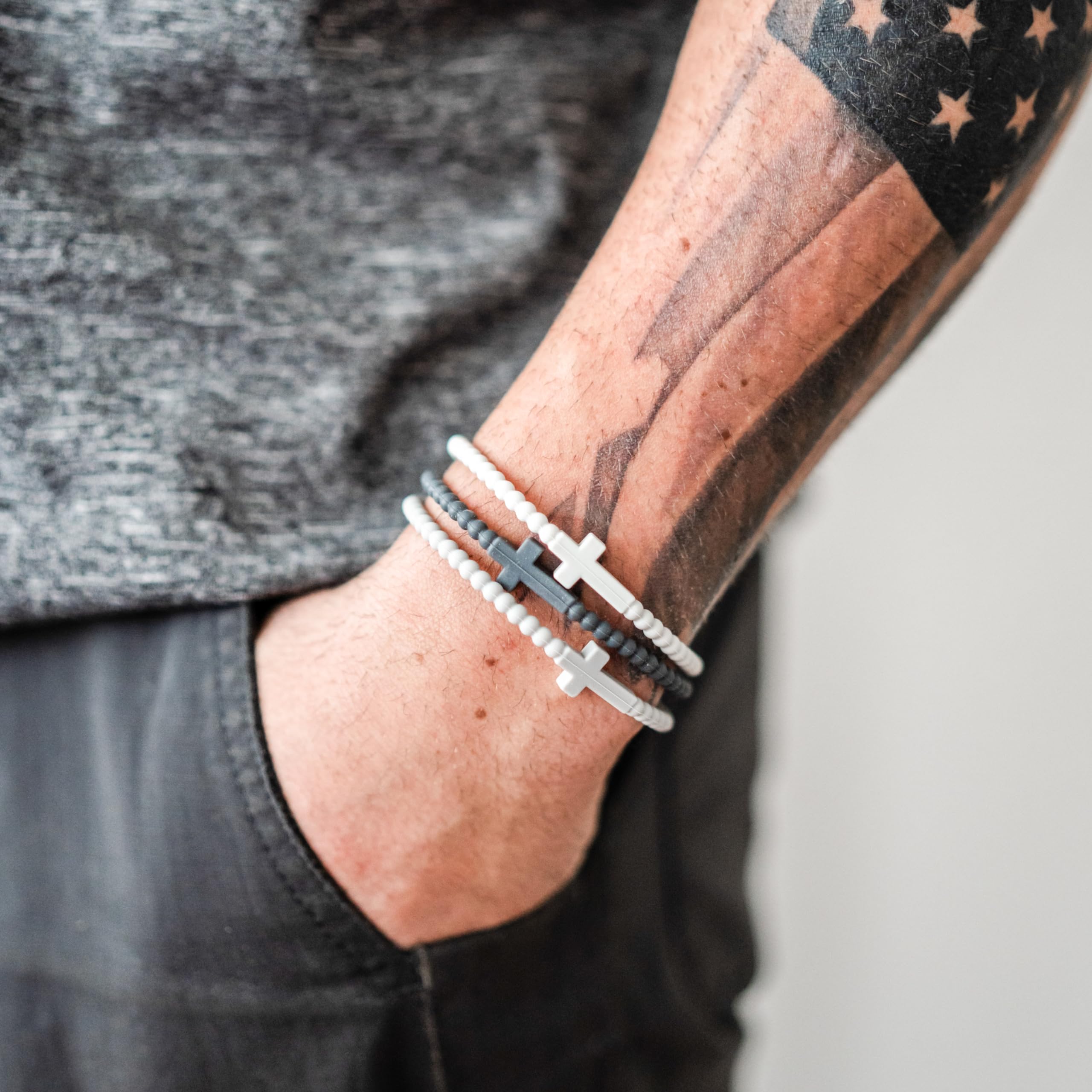 Ryan and Rose Jesus silicone bracelet with soft texture and easy cleaning