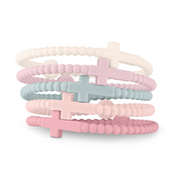 Ryan & Rose Jesus Bracelets cross silicone bracelet in dreamy style for daily inspiration.