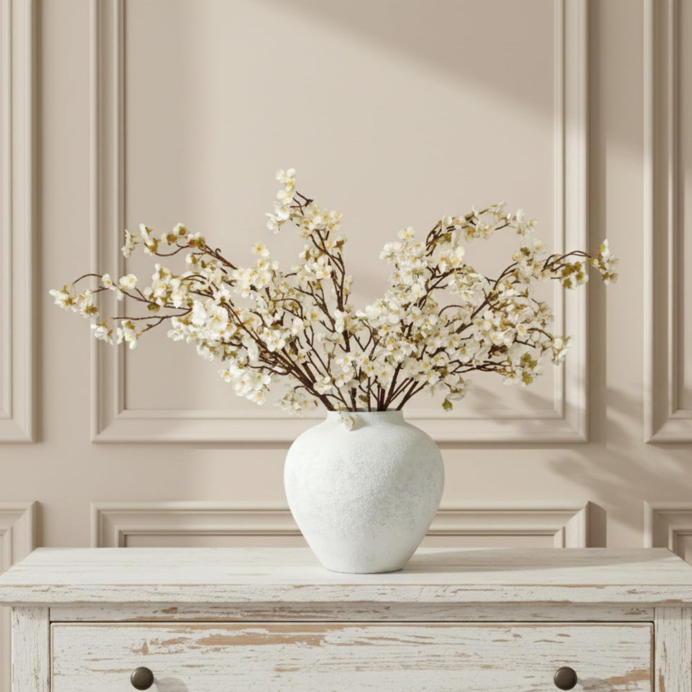 RyddeligHome premium faux silk blossoms maintain fresh look year after year.