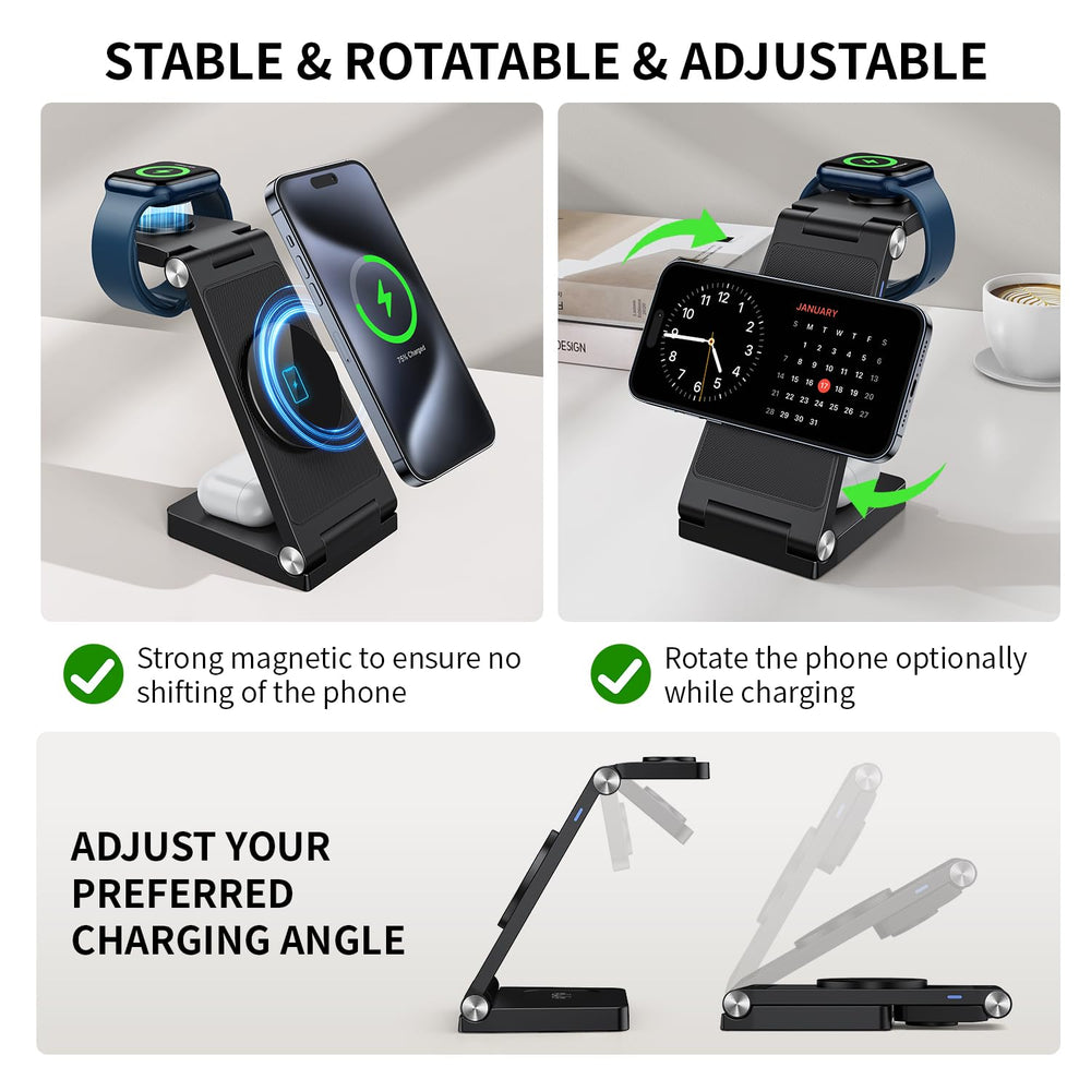 RYND includes an 18W adapter for quick, efficient charging.