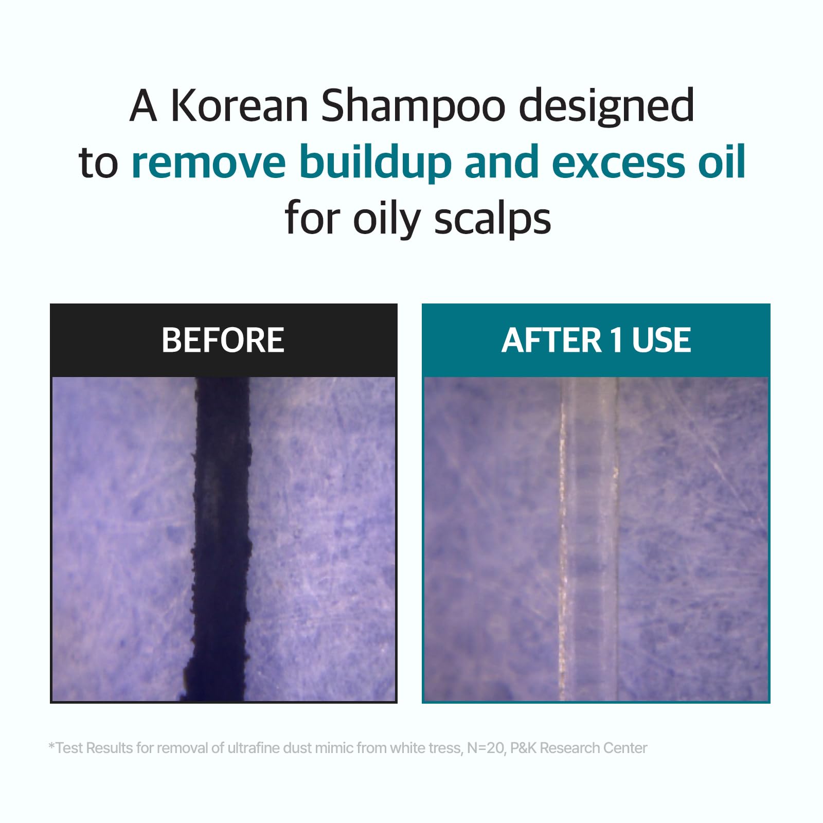 RYO Deep Cleansing Shampoo foam lather demonstrates rich cleansing for oily scalps.