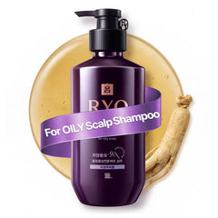 Ryo Hair Strength Expert Care Shampoo bottle for daily scalp nourishment.