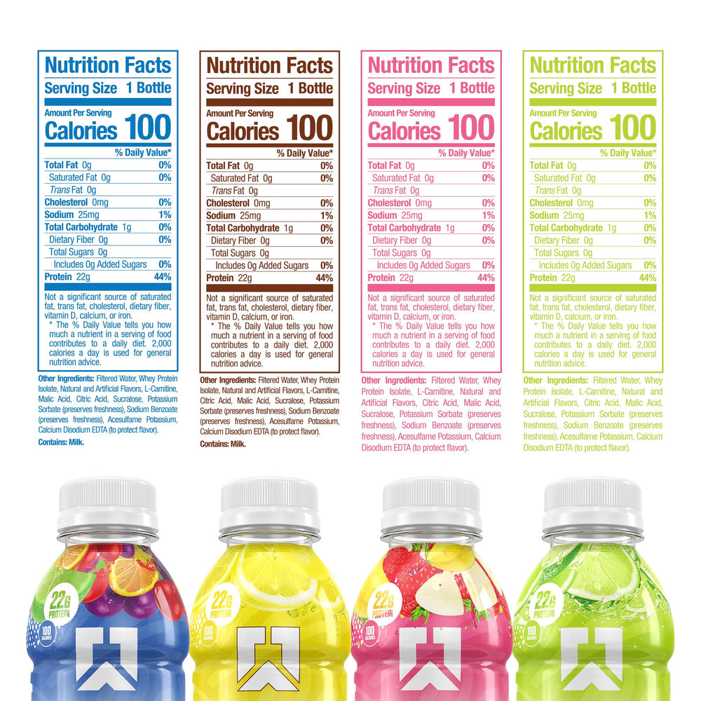 RYSE Clear Protein Drink bottle pour showing fast-digesting whey isolation for quick recovery