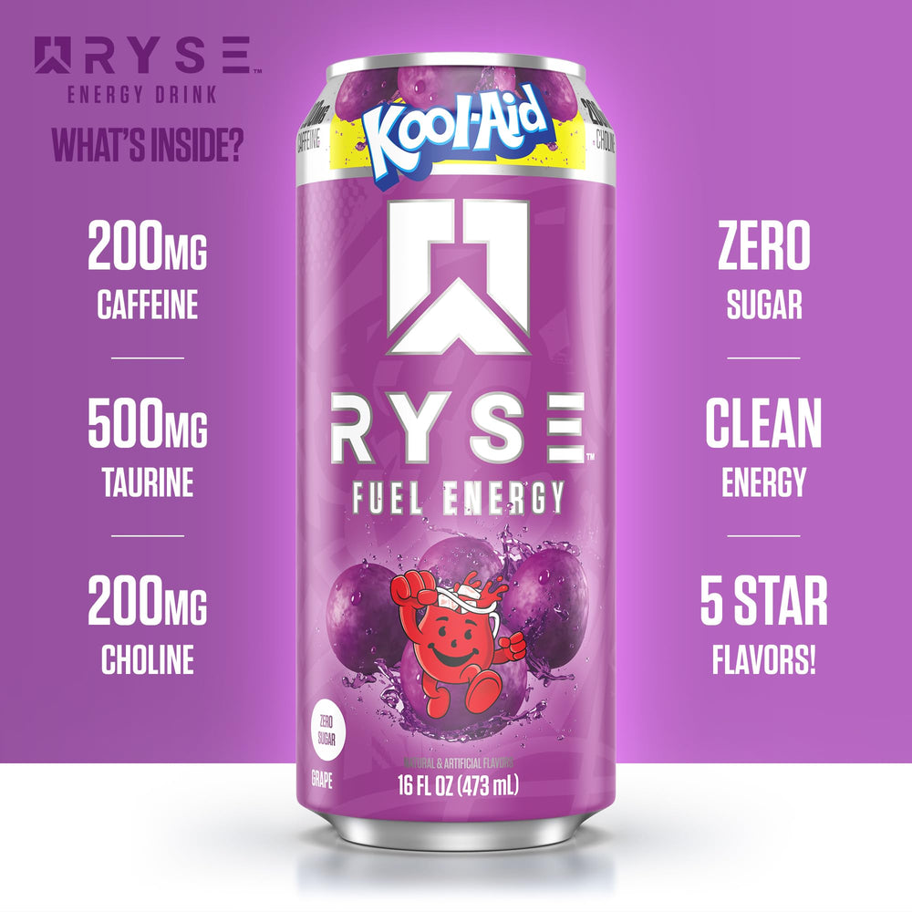 Product packaging featuring flavor profile and 16 oz can size for easy grab.