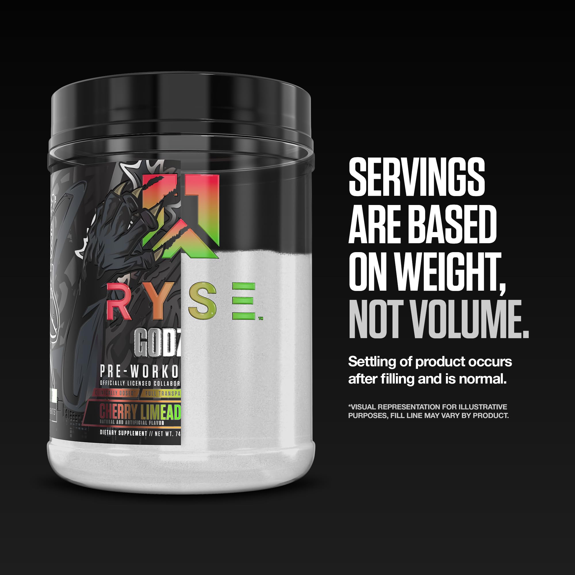 RYSE Godzilla workout montage conveys intensity and muscular pumps.