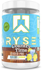 RYSE Loaded Pre-Workout front label with bold branding and performance blend.