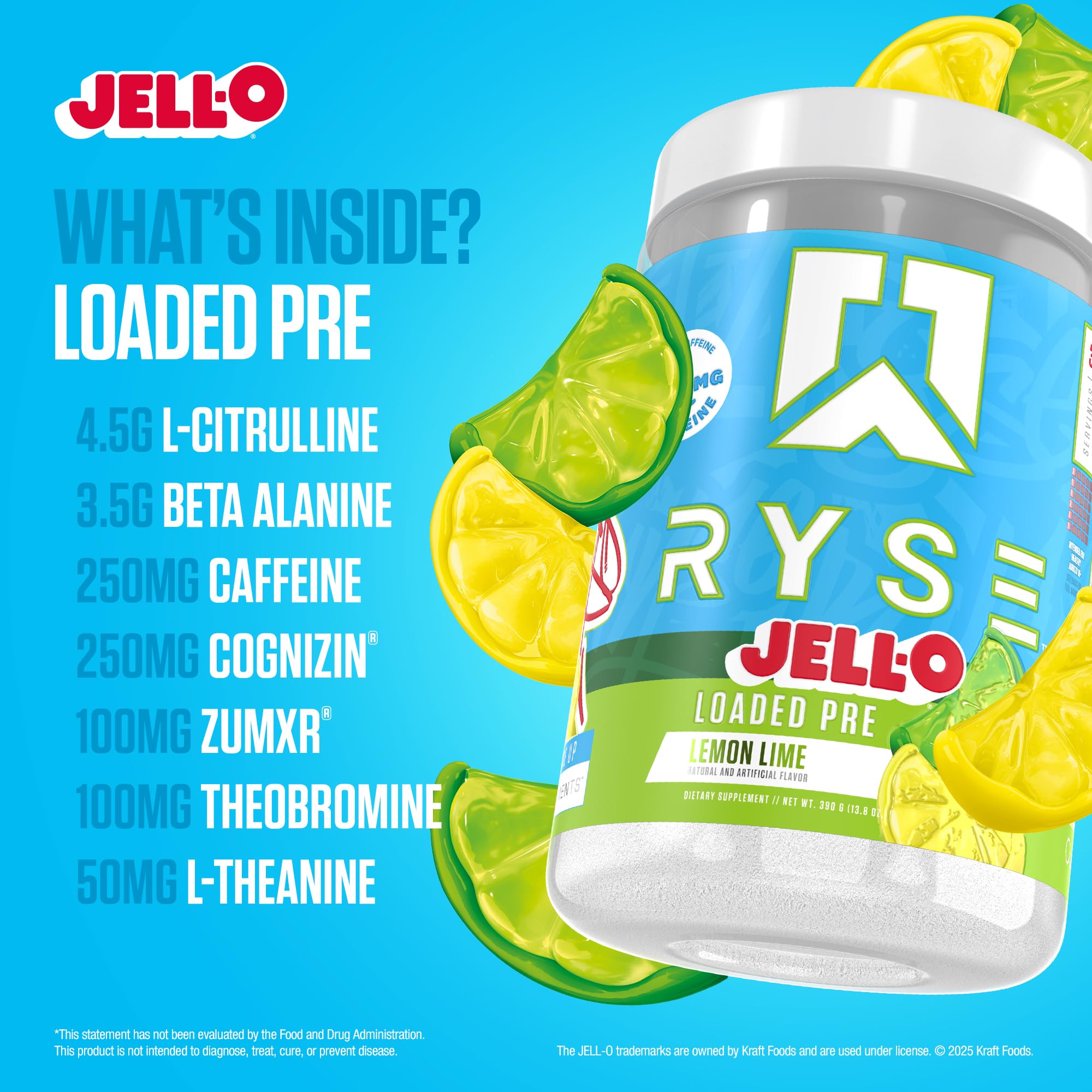 RYSE Loaded powder pours smoothly for quick mixing and minimal clumps.
