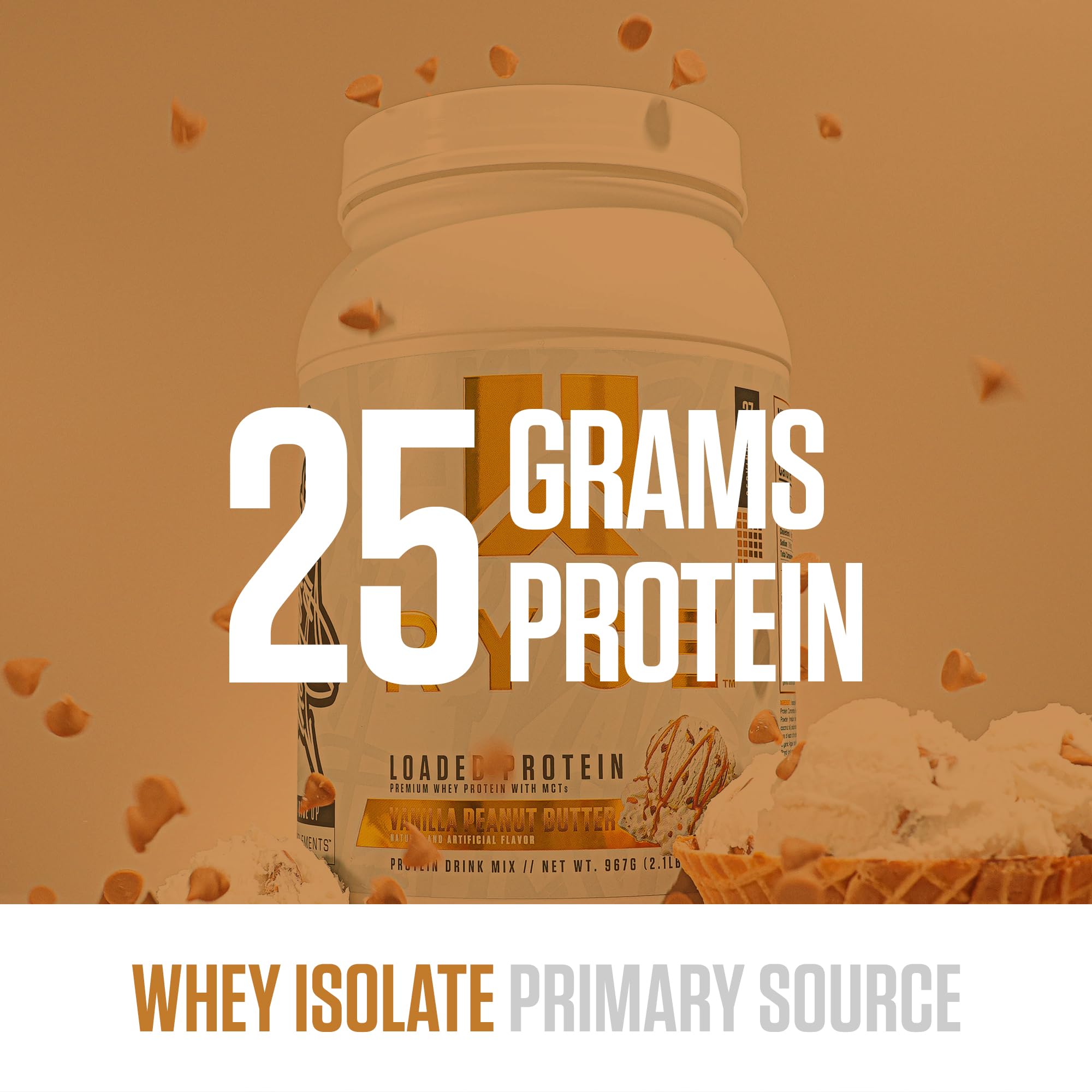 RYSE label detail shows premium ingredients and purity.