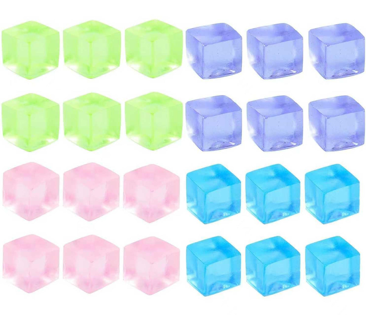 Rytopt ice cube squeeze ball square 24pcs for portable stress relief on the go.