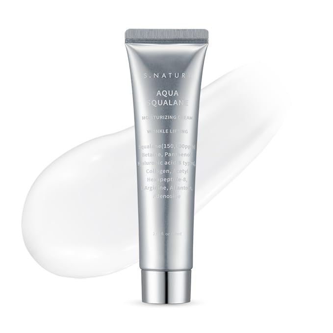 S.NATURE Pore Minimizing Moisturizer bottle closeup showing refined pores and gentle hydration.