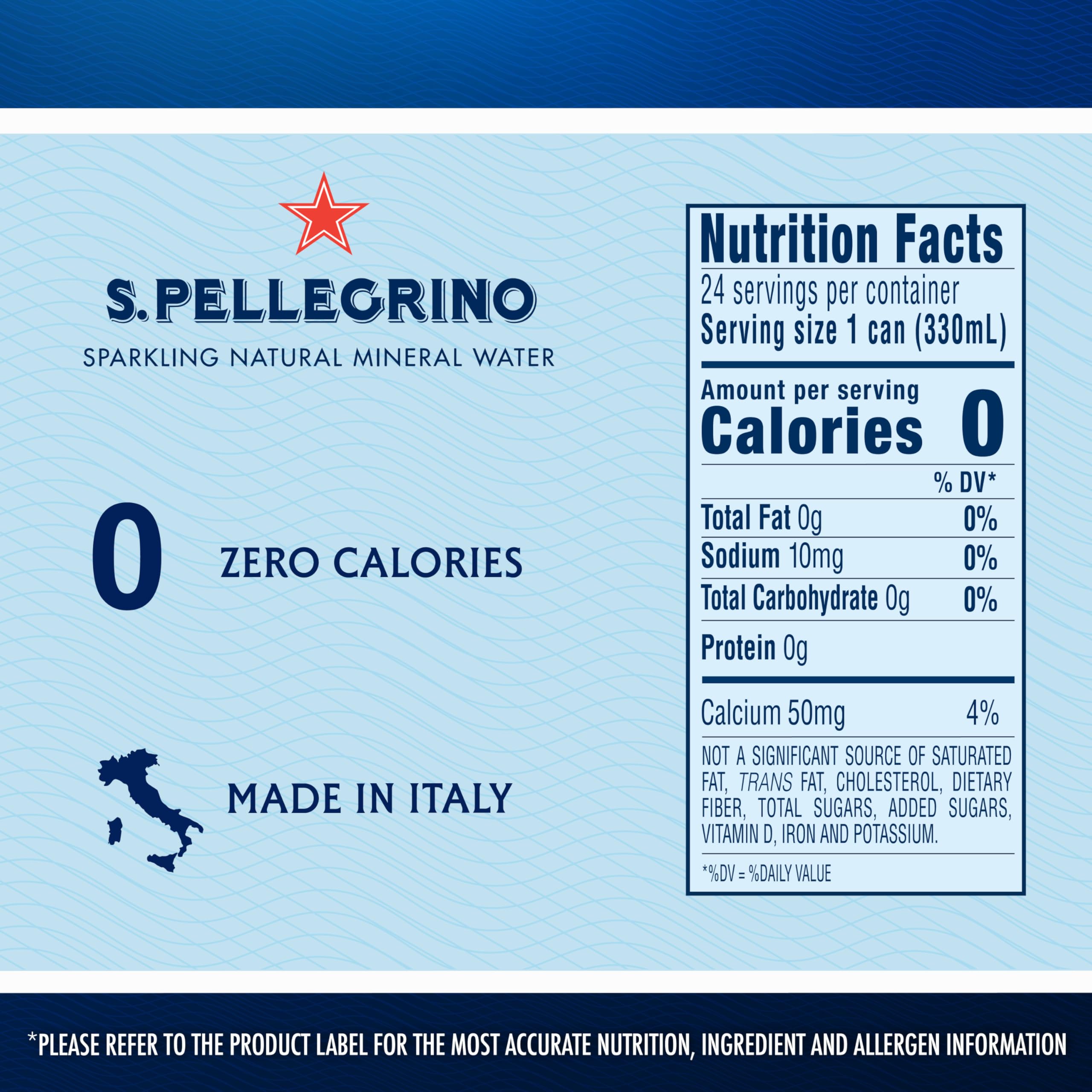 S.Pellegrino can closeup bubbles reveals gentle fizz.