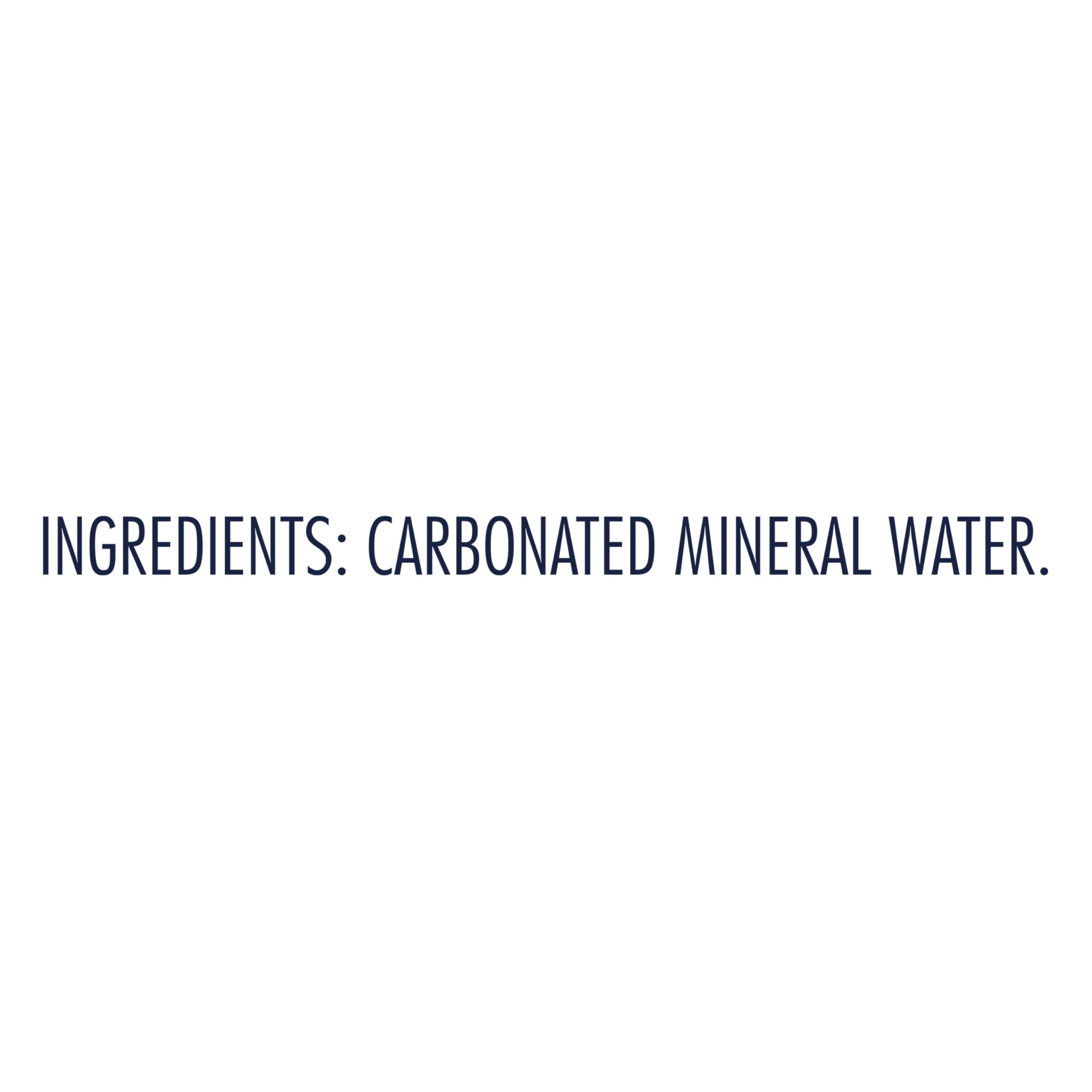 S.Pellegrino can pour into glass showcases sparkling clarity.