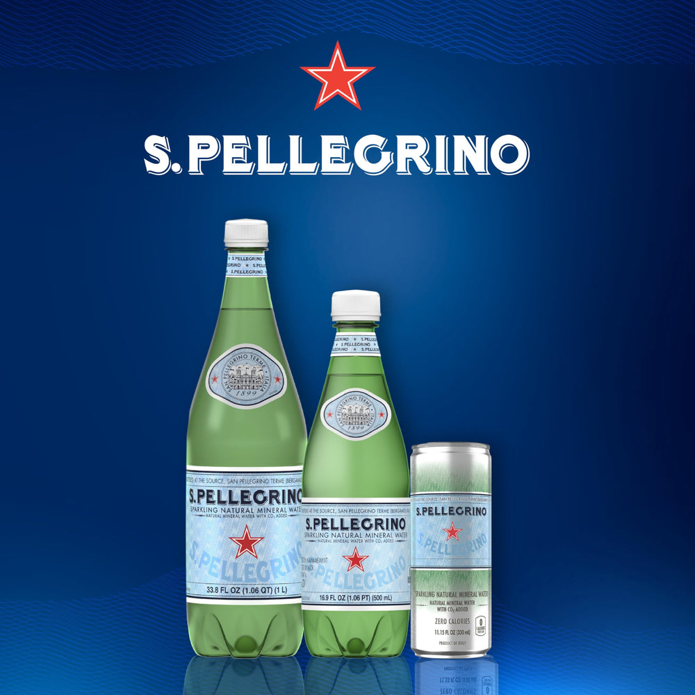 S.Pellegrino packaging eco-friendly emphasizes care and convenience.