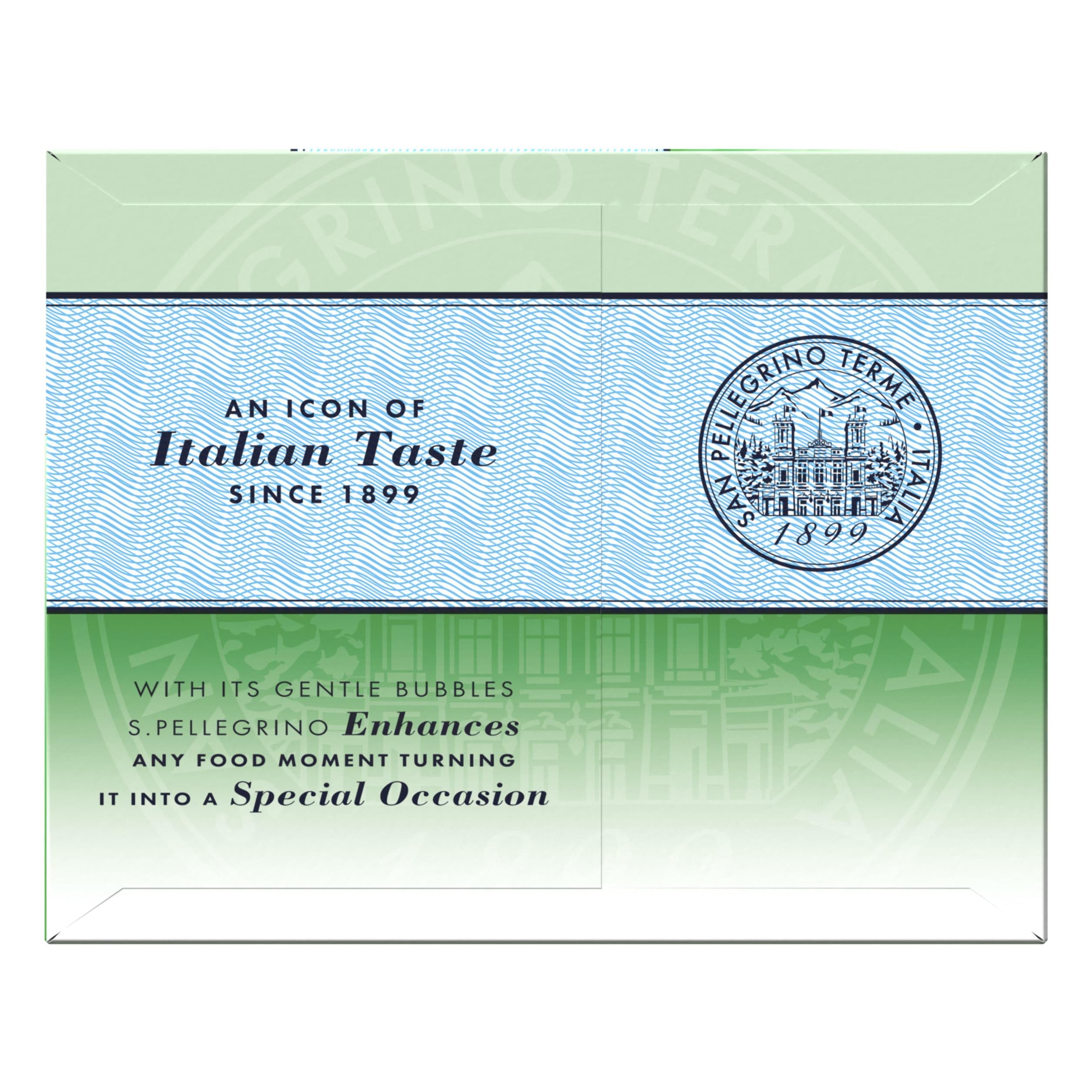 S.Pellegrino water evokes Italian heritage for everyday moments.