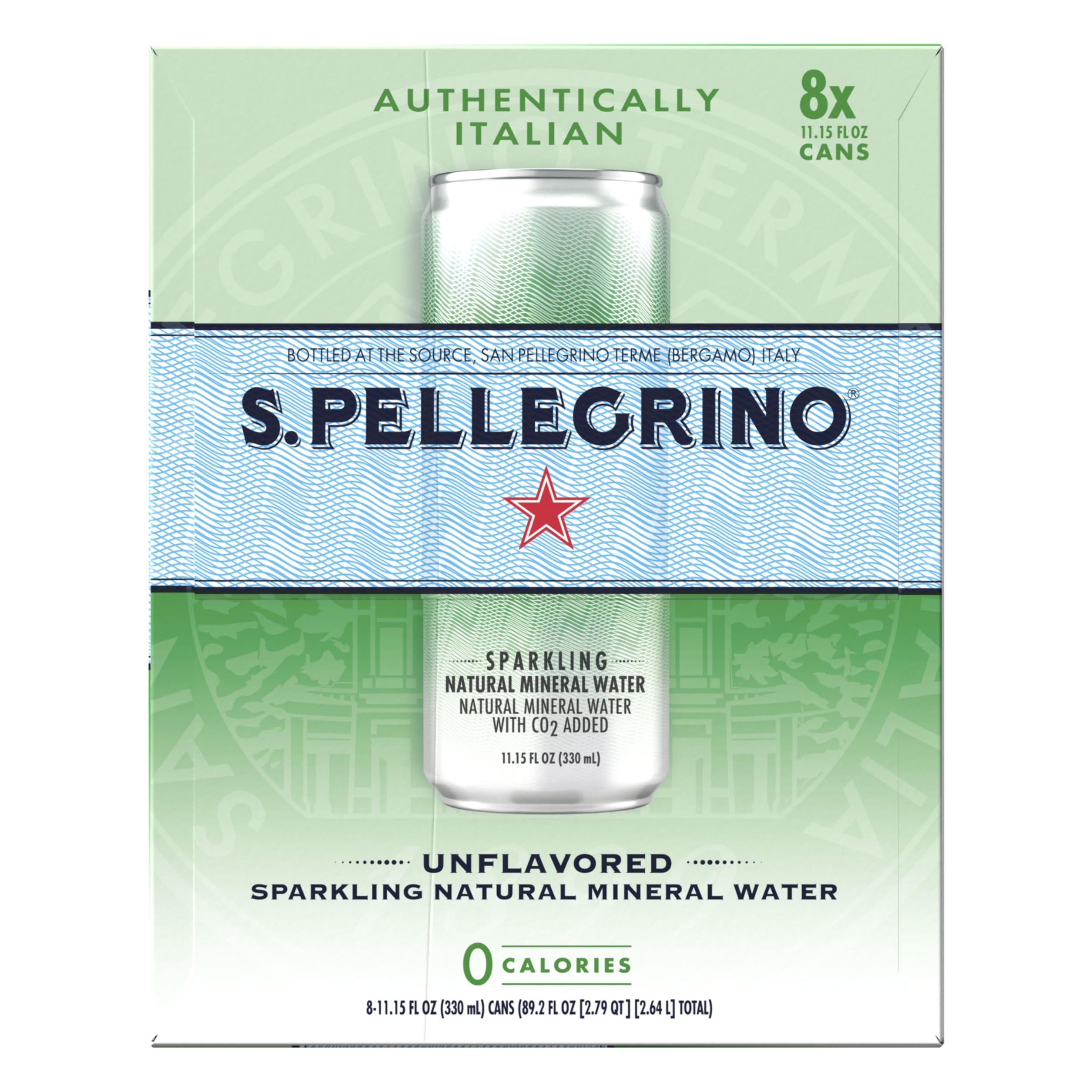 S.Pellegrino water poured into a glass, suitable with food pairing.