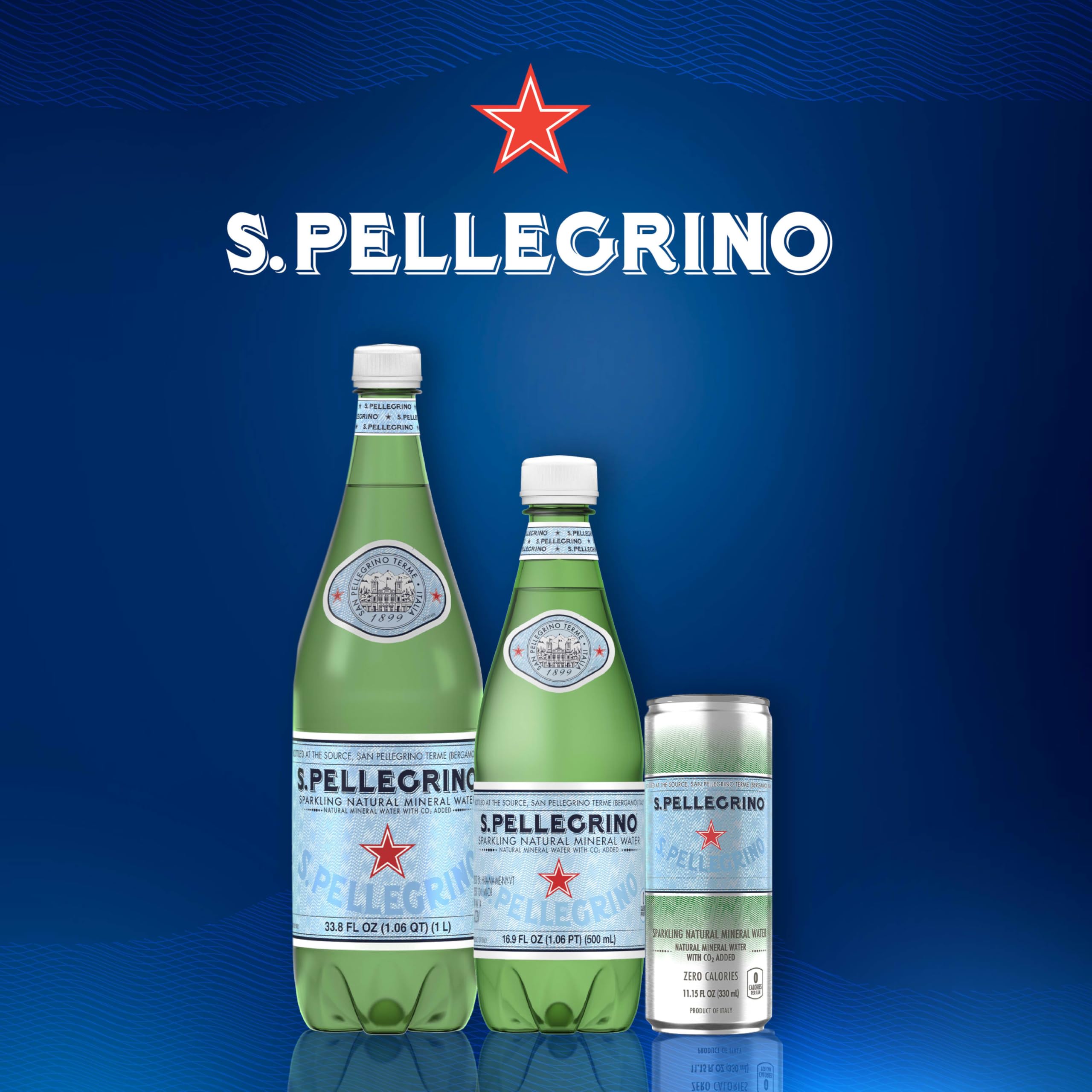 S.Pellegrino glass being poured into a chilled glass