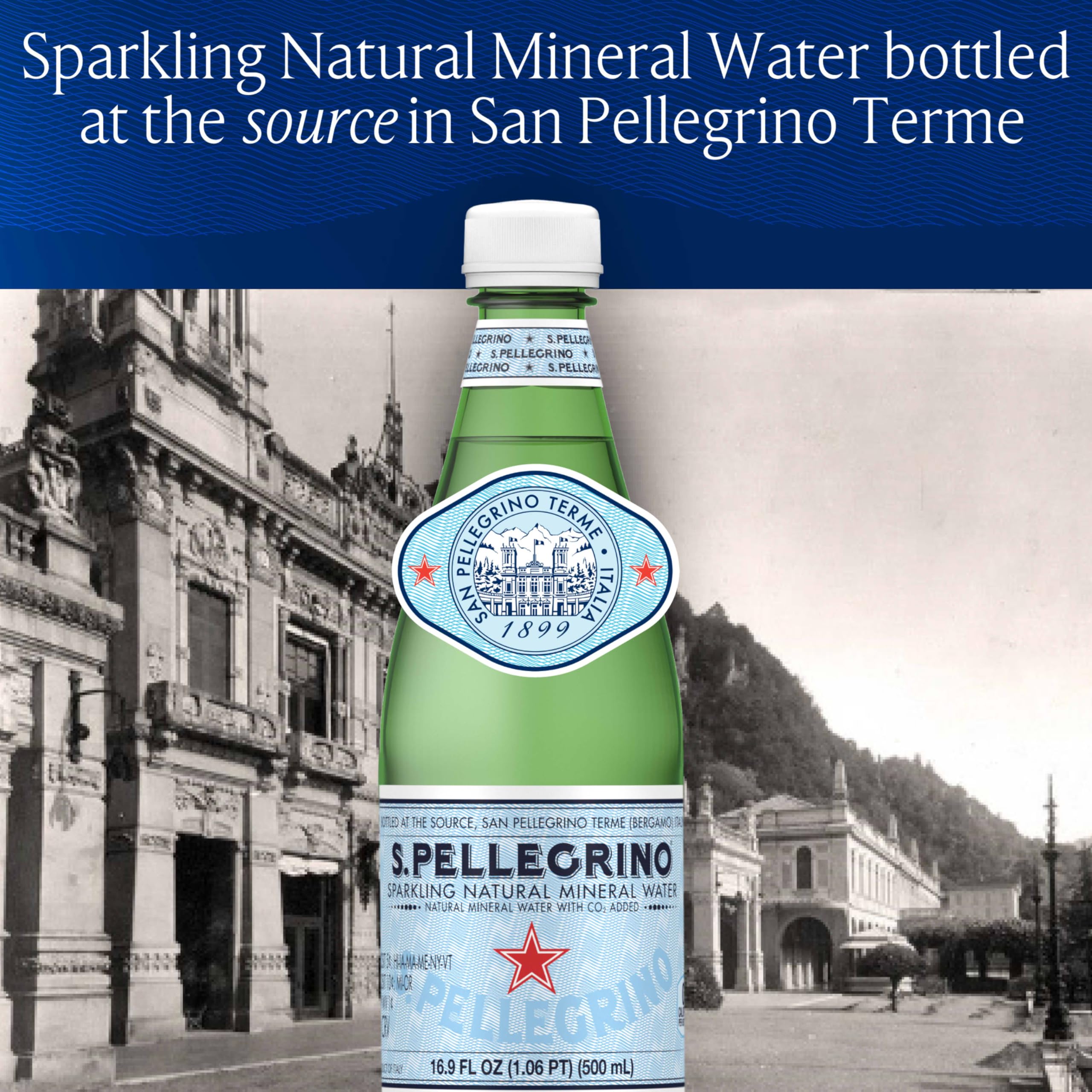 S.Pellegrino in the refrigerator ready to chill