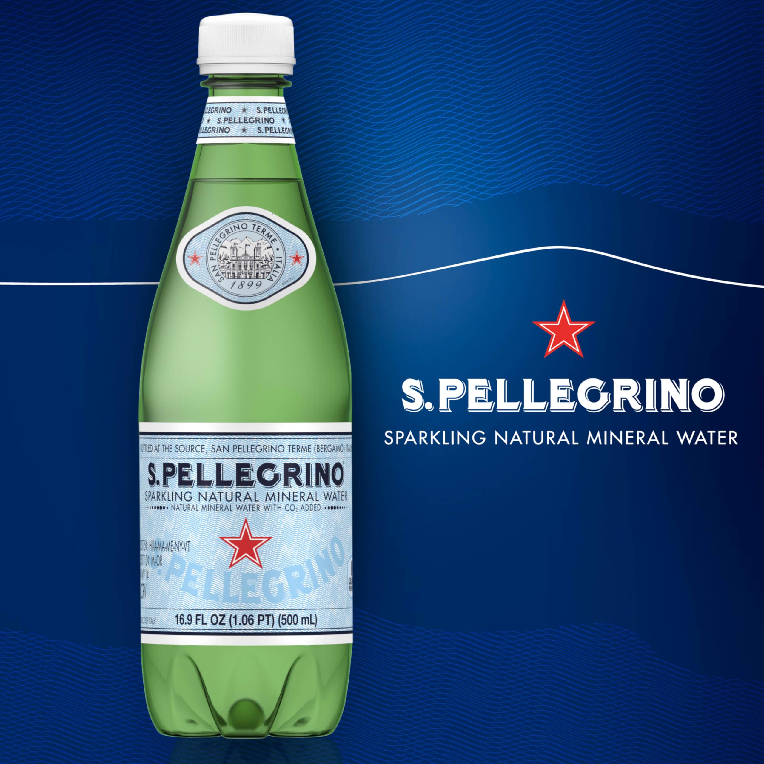 Pack of 12 S.Pellegrino bottles for on-the-go