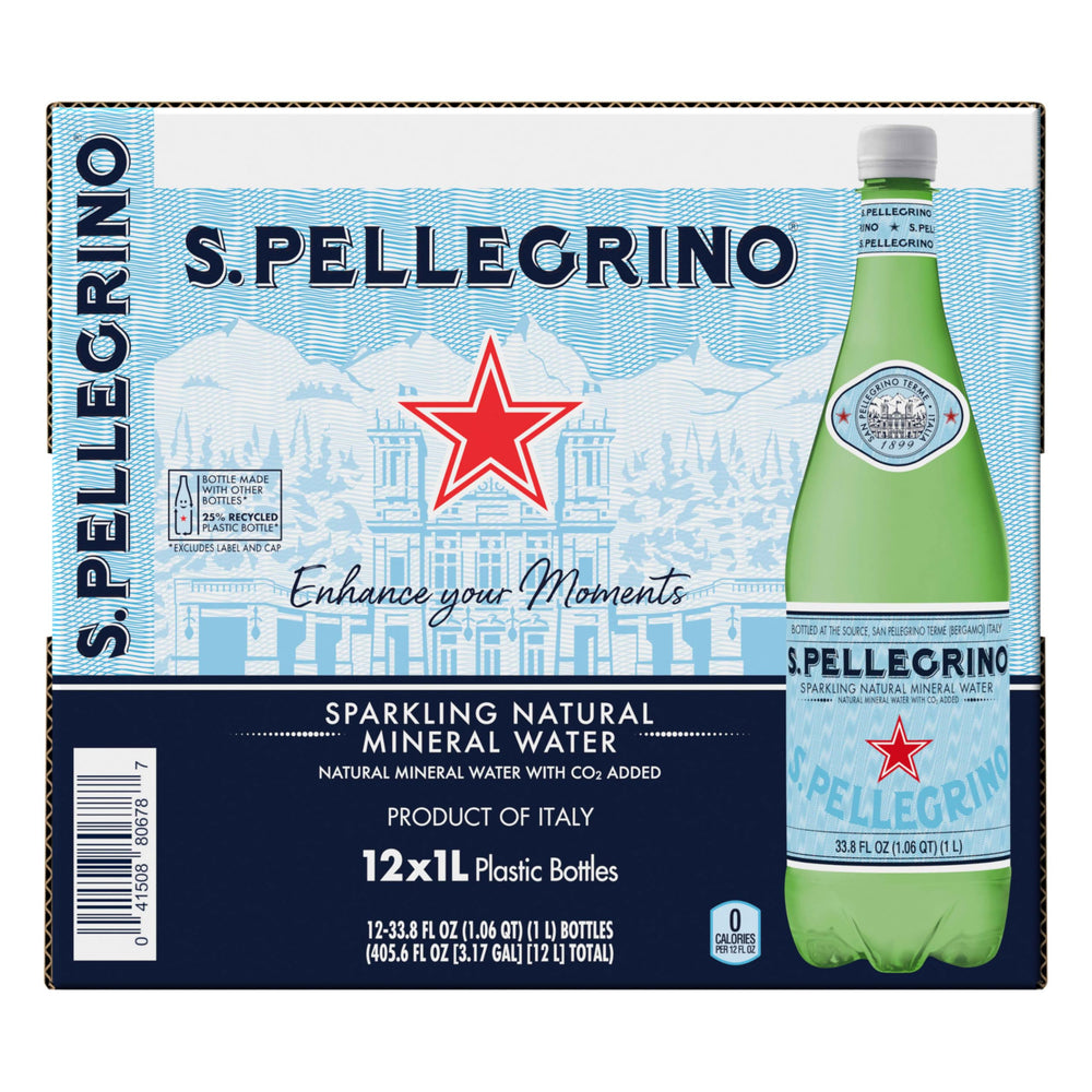 S.Pellegrino travel bottle ready for trips and tastings