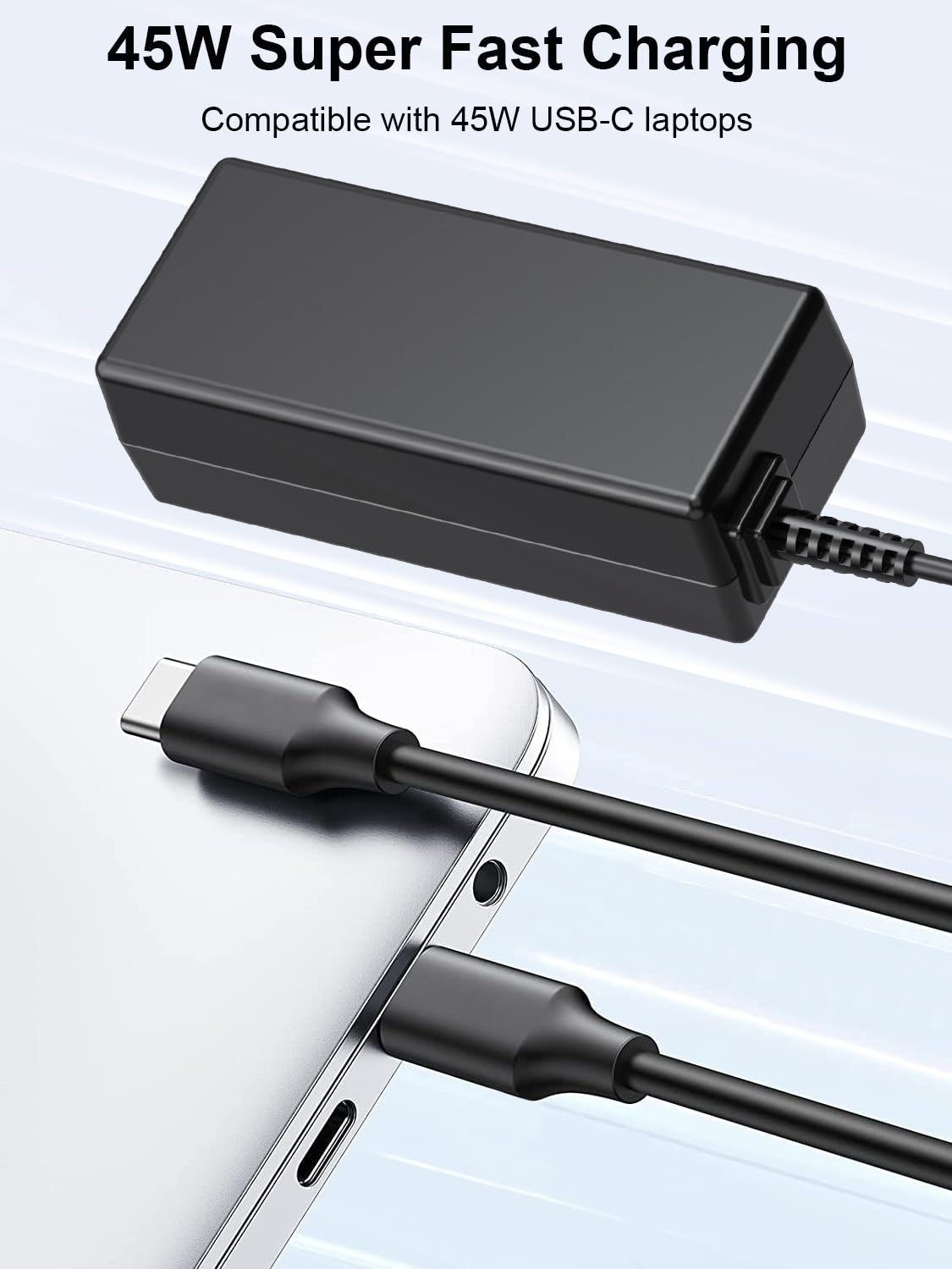 S SKSTYLE charger for HP Envy x360 powers the laptop quickly during travel