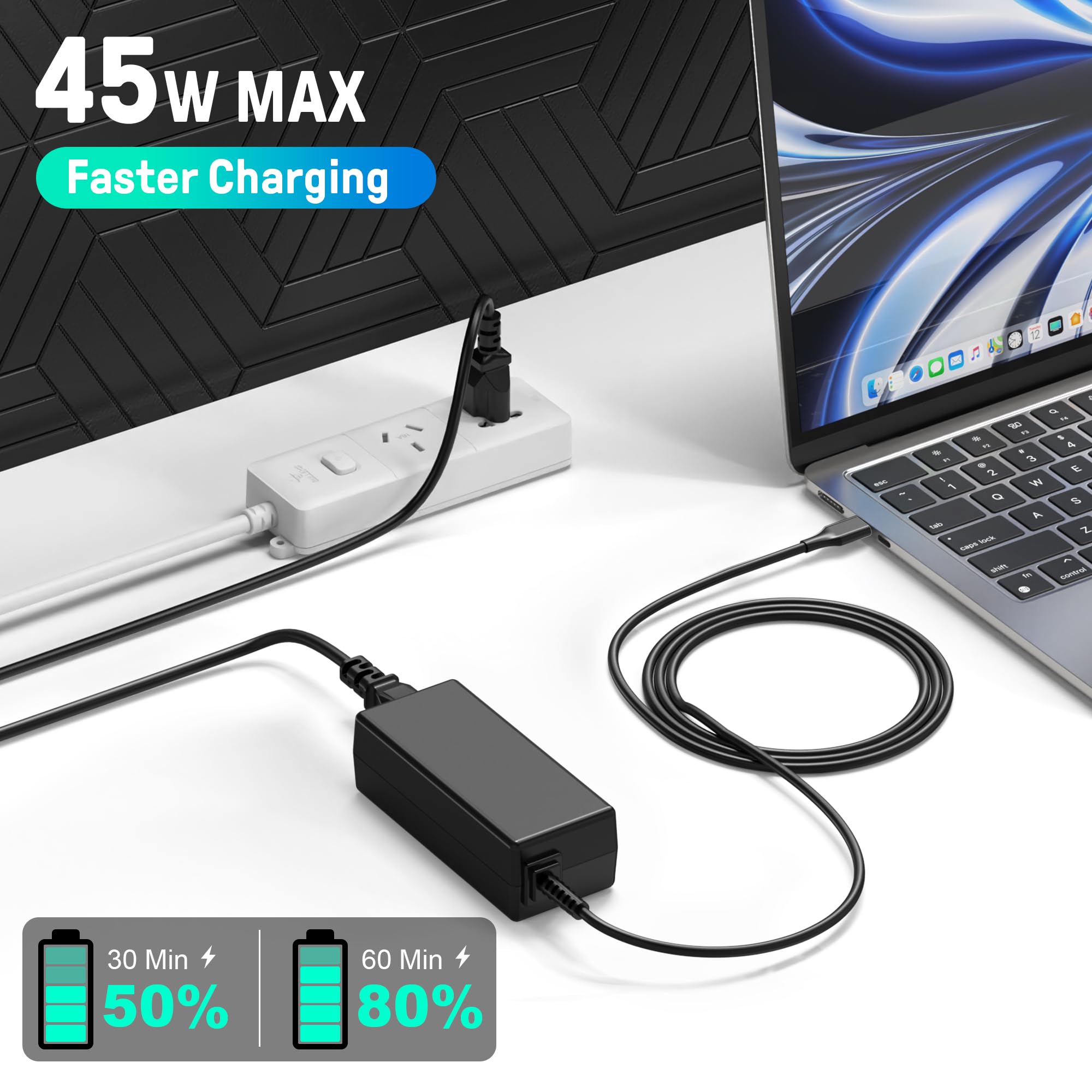 S SKSTYLE charger package includes adapter and manual for easy setup