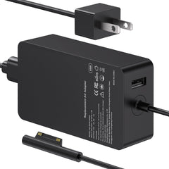 S SKSTYLE 65W Surface Pro Charger front view powers Surface Pro smoothly.