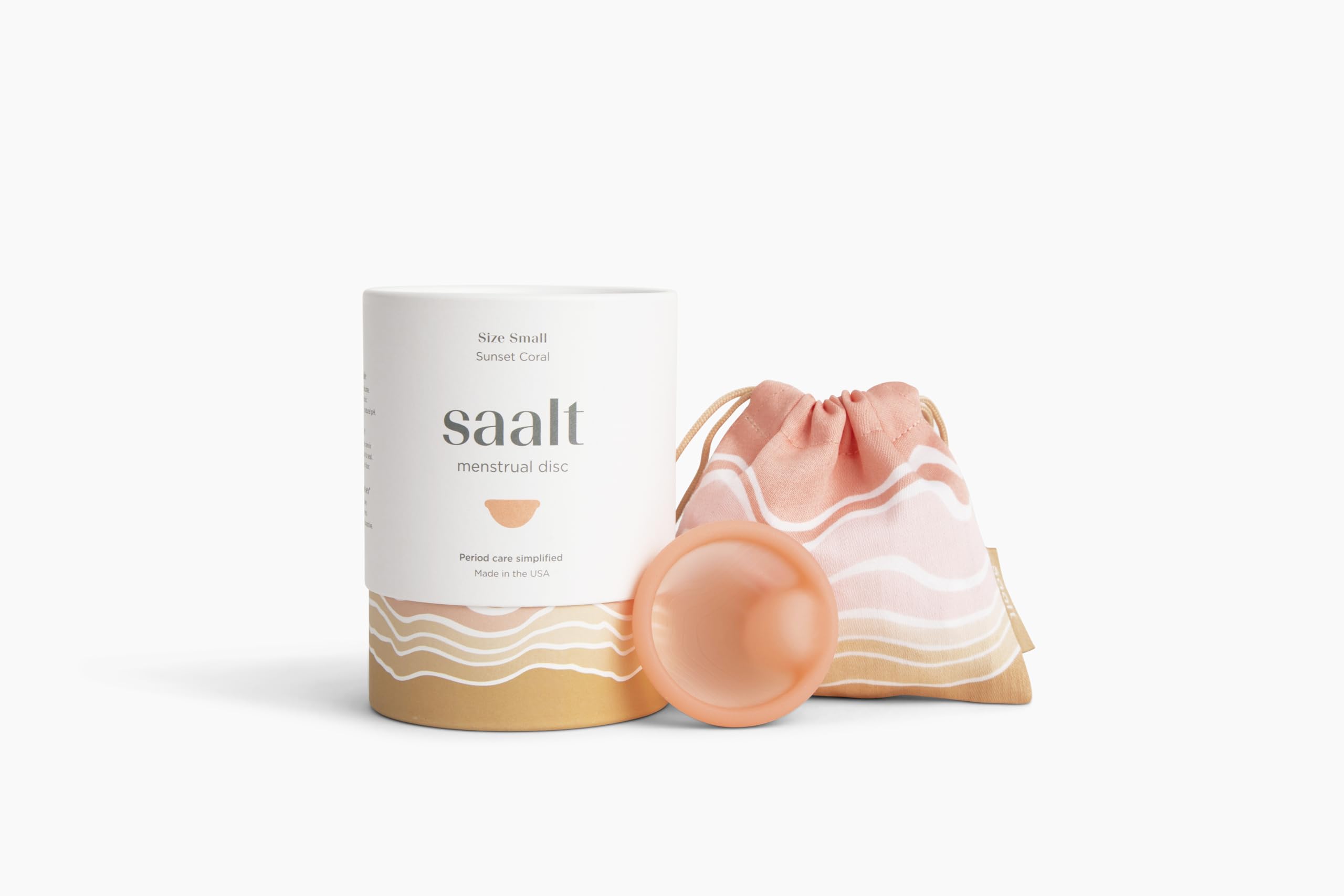 Saalt Disc made in USA, BPA-free, latex-free, vegan