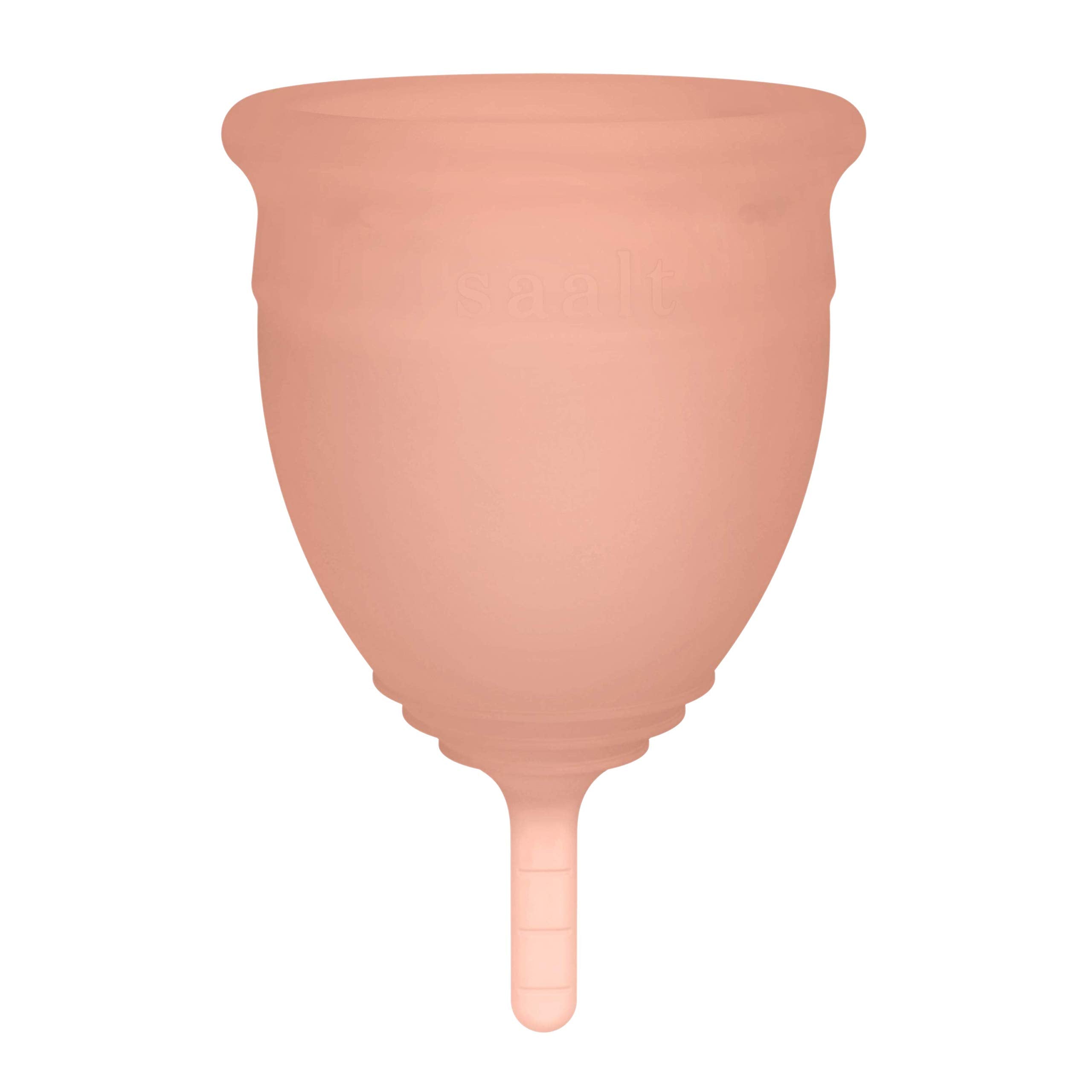 Saalt Soft Cup Desert Blush travel-ready setup for on-the-go protection