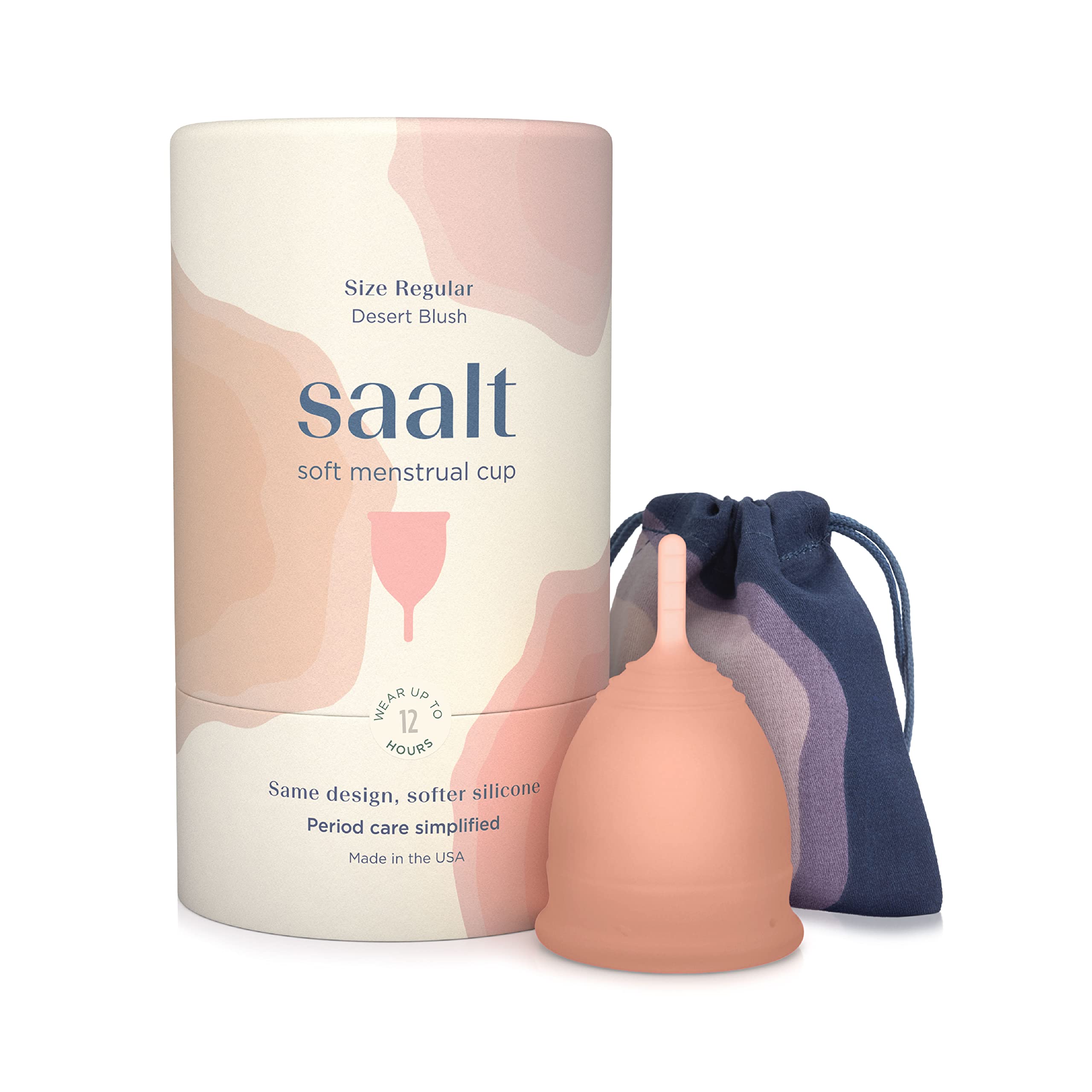 Saalt Soft Desert Blush packaging showing ready-to-use comfort