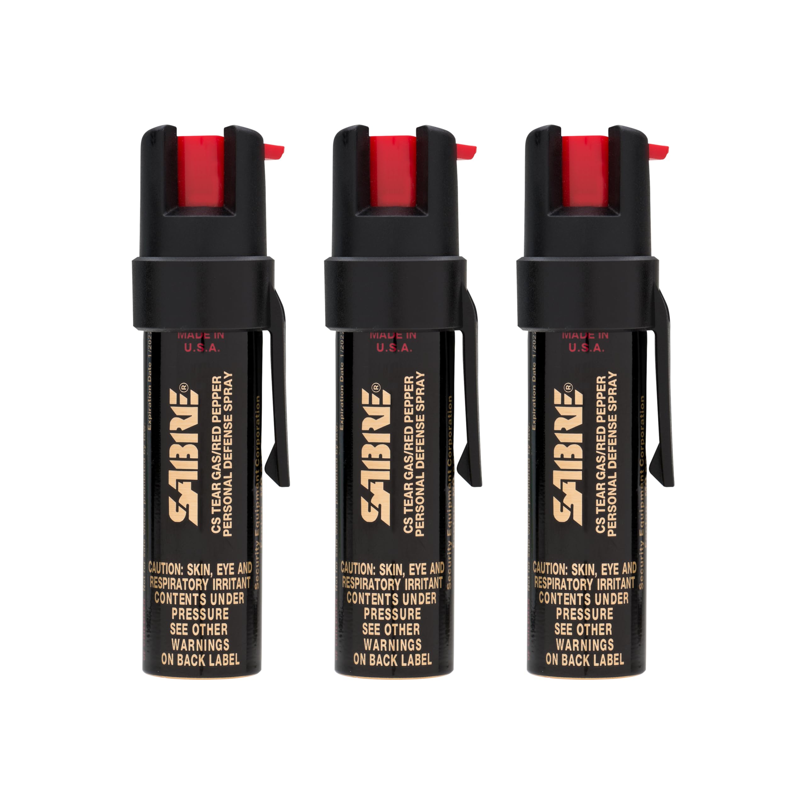 SABRE 3-in-1 compact defense spray bottle highlights portable protection for daily commutes.