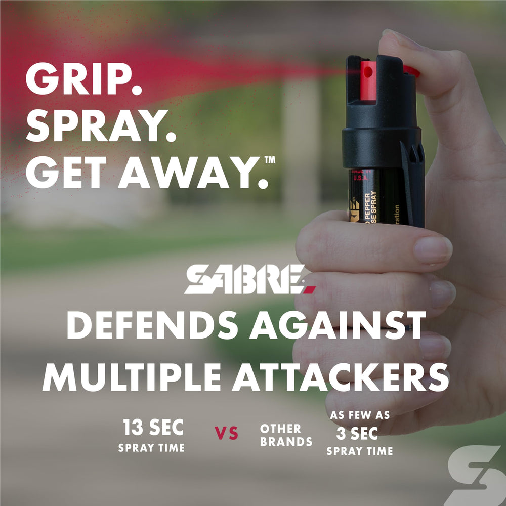 SABRE canister made in USA for reliable personal safety