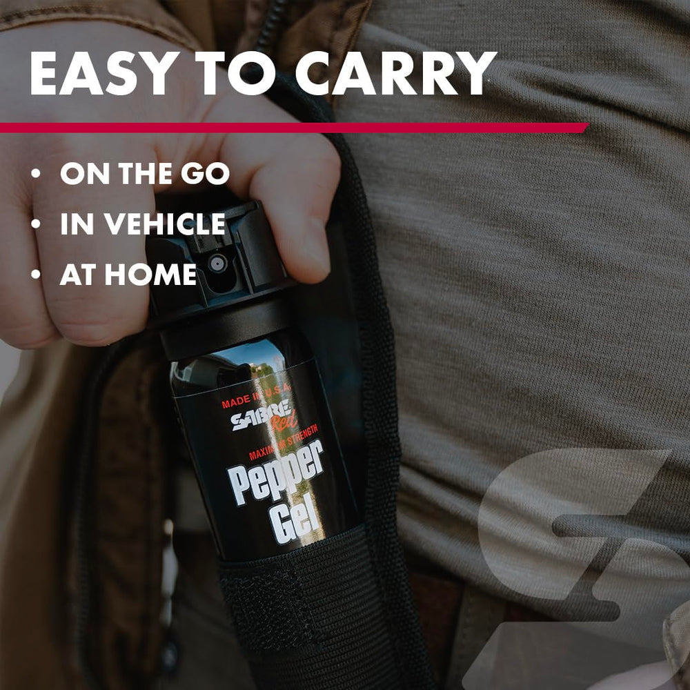 SABRE fast flip top safety ensures intentional deployment and prevents accidents