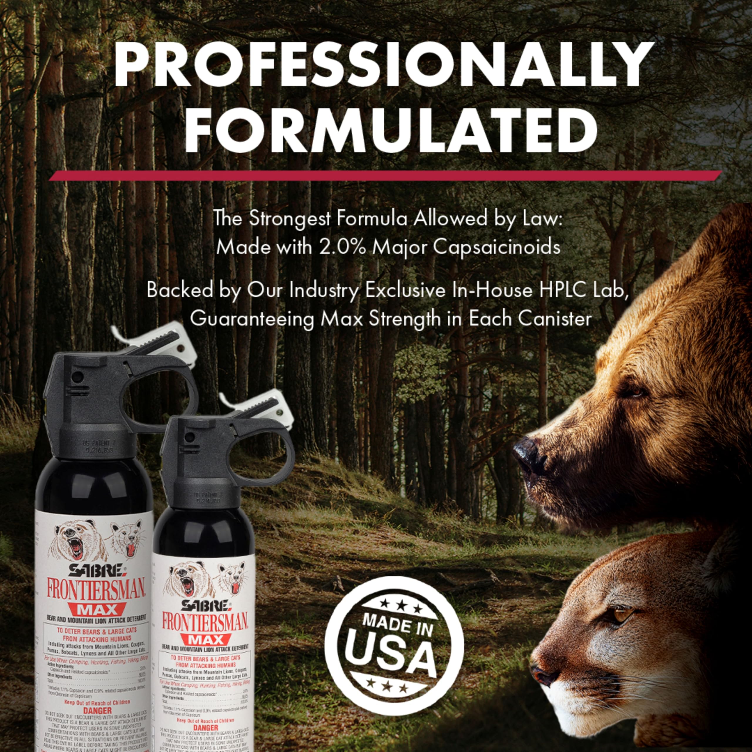 SABRE Frontiersman MAX is ideal for outdoor adventures and rugged trails.
