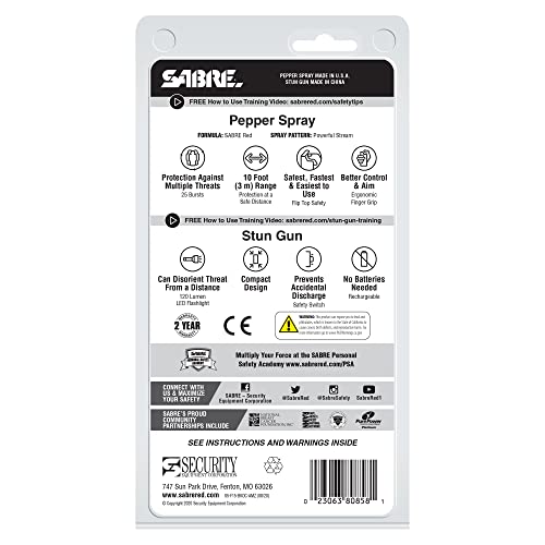 SABRE multi-range protection pack for versatile personal safety