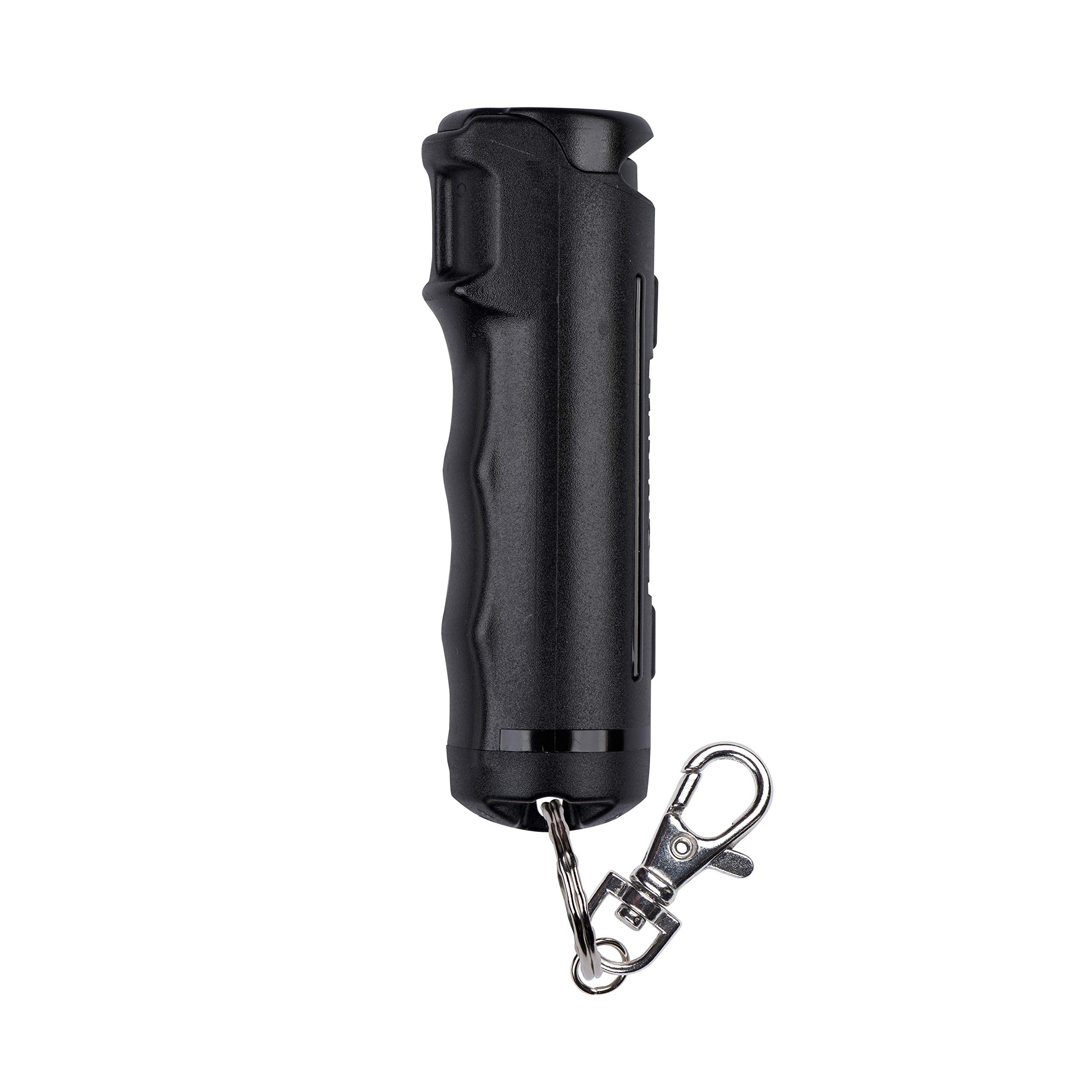 SABRE Pepper Gel fast flip top enables quick one-handed activation.