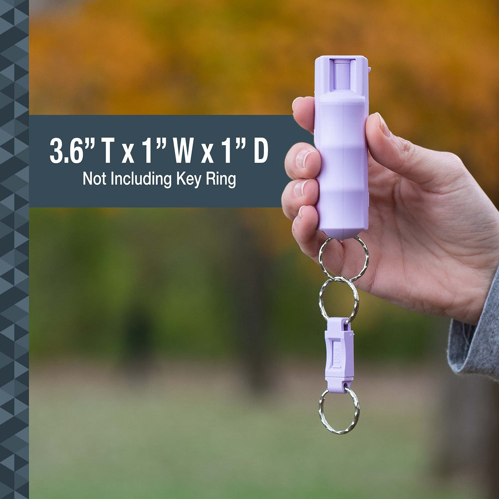 SABRE pepper spray offers up to 10 seconds spray time