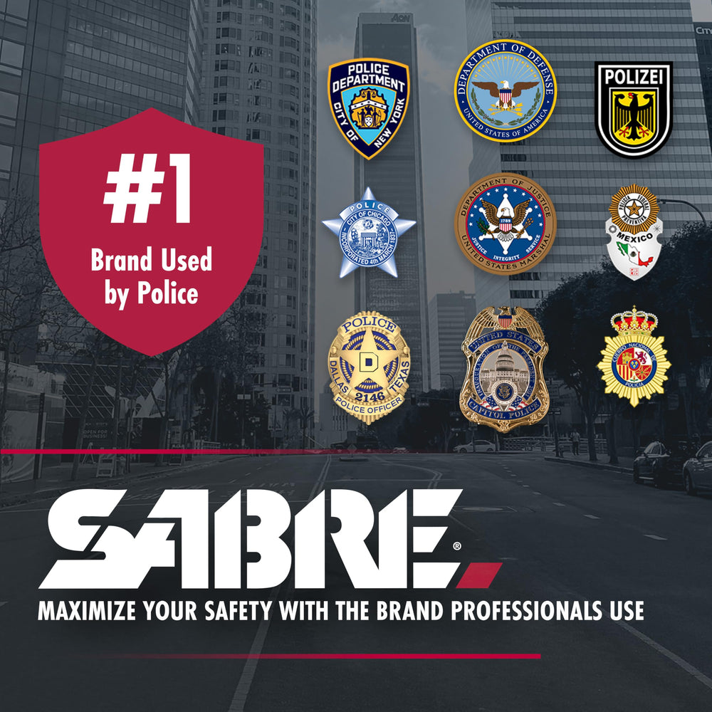 SABRE compact pepper spray design fits everyday carry for discreet defense.