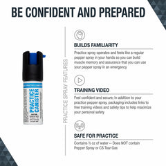 SABRE pepper spray with ergonomic finger grip design for quick aim