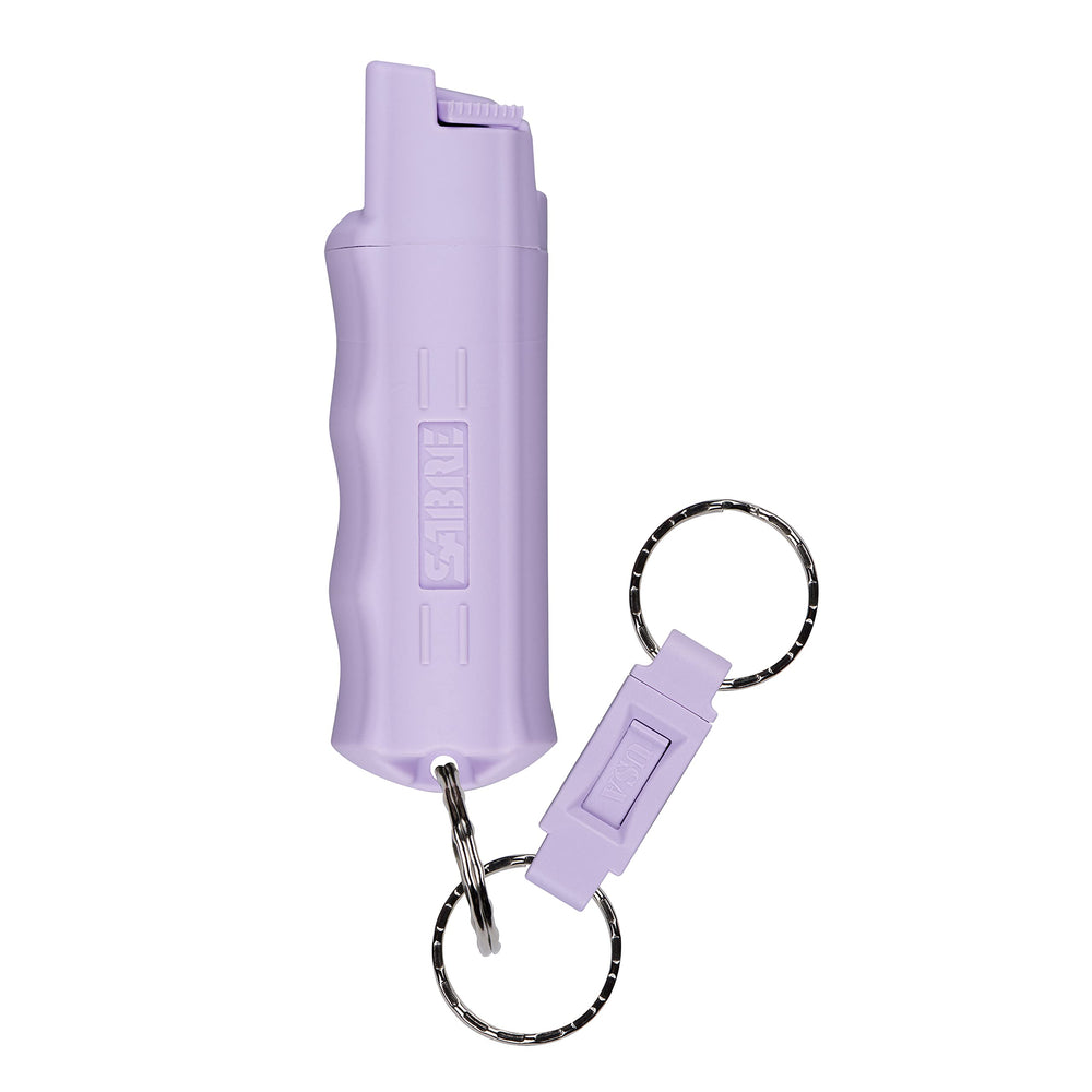 SABRE pepper spray with finger grip for fast, precise aim