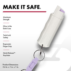 SABRE Pepper Spray finger grip provides confident aim during threats.