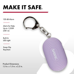SABRE pepper spray with twist-lock safety prevents accidental discharge.