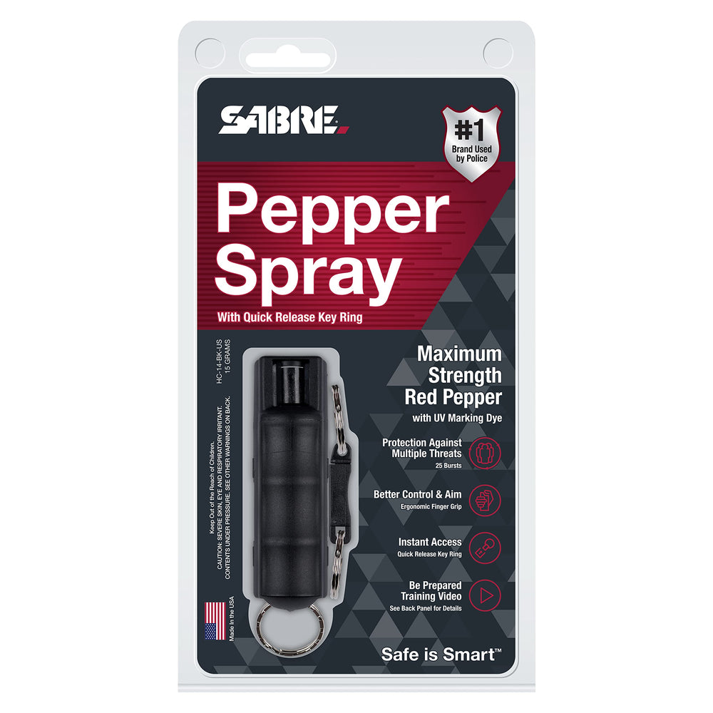 SABRE twist safety and quick-release keychain enable secure access