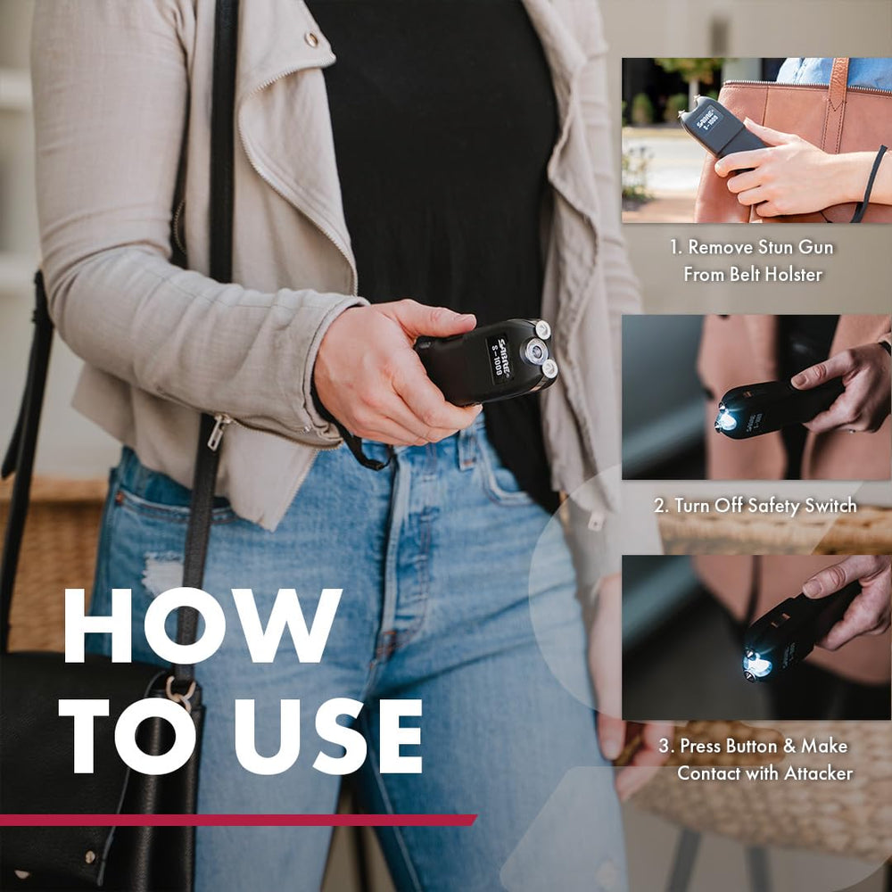 SABRE rechargeable battery keeps you ready without disposable batteries.