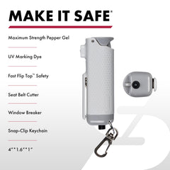 SABRE Safe Escape belt cutter in use cutting jammed seatbelt