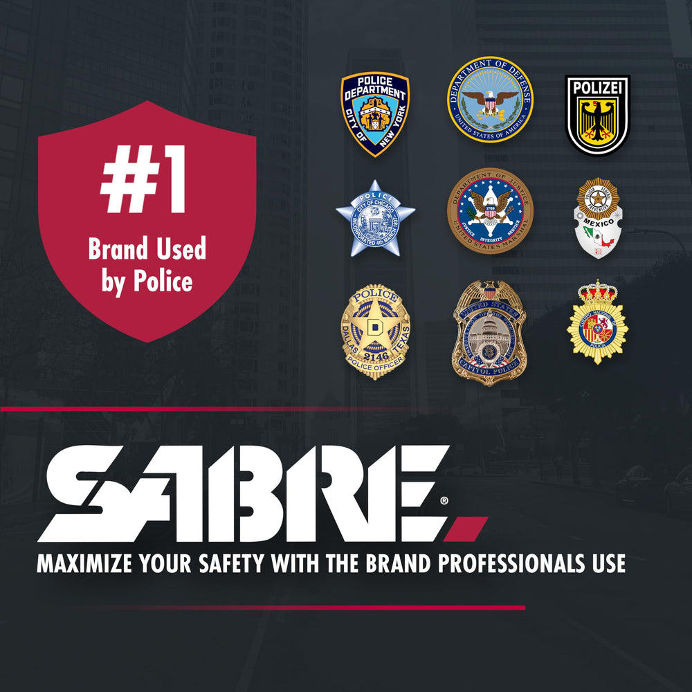 SABRE Safe Escape mounted on a vehicle dashboard within reach