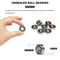 SACKORANGE deep-groove 608 bearing detail emphasizing radial load support